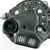 Top Street Performance Mini Race Alternators ES1004BK Alternator, Denso, Internal Regulator, 90 Amp, Black, Rod, Race, Each thumbnail 2