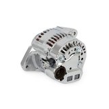 Top Street Performance Mini Race Alternators ES1004C Alternator, Denso, Internal Regulator, 90 Amp, Chrome, Rod, Race, Each thumbnail 2
