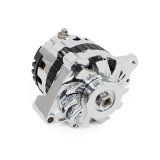 Top Street Performance Alternators ES1005C Alternator, GM CS130, Internal Regulator, 160 Amp, Chrome, Buick, Chevy, GMC, Each thumbnail 1