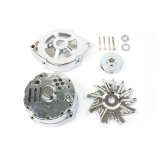 Top Street Performance Alternator and Generator Replacement Parts ES1091C GM 10SI ALTERNATOR DRESS UP KIT: HOUSING, V-BELT PULLEY, FAN BLADE, CHROME thumbnail 1
