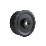 Top Street Performance Alternator Pulleys ES1095 Pulleys, Serpentine, 6-Groove, for Denso-style Alternator, Steel, Black, Each thumbnail 1