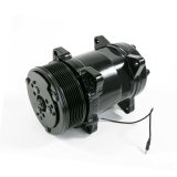 Top Street Performance Sanden Air Conditioning Compressors HC5002BK Compressor, 508, Aluminum, Black, 7-groove, serpentine, R-134A, Each thumbnail 1