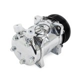 Top Street Performance Sanden Air Conditioning Compressors HC5002C Compressor, 508, Aluminum, Chrome, 7-groove, serpentine, R-134A, Each thumbnail 2