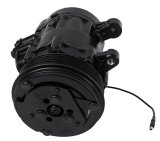 Top Street Performance Sanden Air Conditioning Compressors HC5005BK Compressor, SD-7, Aluminum, Black, 6-groove, serpentine, R-134A, Each thumbnail 2