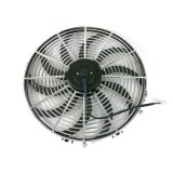 16 Inch 1,300 CFM Top Street Performance Universal Electric Cooling Fan HC6105 Fan, Single, in. Diameter, cfm, S-Blade, Plastic, Black, Each thumbnail 1
