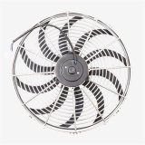 Top Street Performance Fans, Electric HC6105C 16" UNIVERSAL ELECTRIC COOLING FAN, S-BLADE, CHROME thumbnail 2