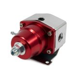 Top Street Performance Billet Aluminum Fuel Pressure Regulators JM1059R Regulator, 40-75 psi, Aluminum, Red/Clear Anodized, Universal, Each thumbnail 3
