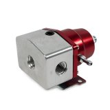 Top Street Performance Billet Aluminum Fuel Pressure Regulators JM1059R Regulator, 40-75 psi, Aluminum, Red/Clear Anodized, Universal, Each thumbnail 4
