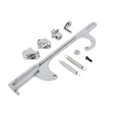 Top Street Performance Throttle Cable Brackets JM3101C Bracket, Billet Aluminum, Chrome, Holley 4150/4160, Kit thumbnail 1