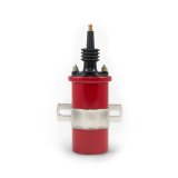 Top Street Performance High Ignition Coils JM6928R Coil, Remote Mount, Oil-Filled, Male/HEI, Red, 45,000 Volt, Round, Each thumbnail 1