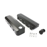 Top Street Performance LS Ignition Coil Covers JM8081-7BK Covers, LS, Aluminum, Matte Black Powdercoated, Chevrolet, Small Block LS, Pair thumbnail 1