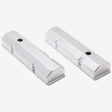 Top Street Performance Fabricated Aluminum Valve Covers JM8091-8CA ALUMINUM TALL FABRICATED VALVE COVER - CHEVY SB, SHORT BOLT, WITH BREATHER HOLE, CLEAR ANODIZED thumbnail 1
