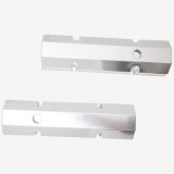 Top Street Performance Fabricated Aluminum Valve Covers JM8091-8CA ALUMINUM TALL FABRICATED VALVE COVER - CHEVY SB, SHORT BOLT, WITH BREATHER HOLE, CLEAR ANODIZED thumbnail 2