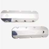 Top Street Performance Fabricated Aluminum Valve Covers JM8092-8P ALUMINUM TALL FABRICATED VALVE COVER - CHEVY BB, SHORT BOLT, WITH BREATHER HOLE, POLISHED thumbnail 3