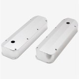 Top Street Performance Fabricated Aluminum Valve Covers JM8094-7CA ALUMINUM TALL FABRICATED VALVE COVER - FORD BB, LONG BOLT, WITH BREATHER HOLE, CLEAR AWITHDIZED thumbnail 1