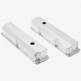 Top Street Performance Fabricated Aluminum Valve Covers JM8098-8P Covers, Tall, Aluminum, Polished, Short Bolt, Ford, Big Block FE, Pair thumbnail 2