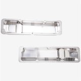 Top Street Performance Fabricated Aluminum Valve Covers JM8098-8P Covers, Tall, Aluminum, Polished, Short Bolt, Ford, Big Block FE, Pair thumbnail 4