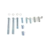 Top Street Performance Power Steering Pump Brackets JM9105C Brackets, Driver Side, Upper and Lower, Billet Aluminum, Chrome, Chevy, Kit thumbnail 1
