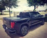 Truck Cover USA American Work Jr. Covers CRJR201 Tonneau Covers, Covers, Retractable, Hard Style, Aluminum, Black Textured, 6.5 ft. Bed Length, Chevrolet, GMC, Each thumbnail 1