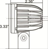 Vision X Solstice Solo Prime LED Pod Lights 4009882 Auxiliary 2" SOLSTICE SOLO PRIME BLACK 10W 20° NARROW thumbnail 5