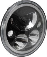 Vision X Vortex Headlights XIL-7RDB LED SINGLE 7" ROUND VORTEX BLACK CHROME FACE LED HEADLIGHT W/ LOW-HIGH-HALO thumbnail 1
