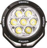 Vision X LED Cannon Series Auxiliary Lights 9907437 Lights, Canon Series, Multi-LED Driving, 4.7 in.Round, Black Housing, Clear Lens, 98 watts, Pair thumbnail 2