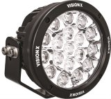 Vision X LED Cannon Series Auxiliary Lights 9907505 Lights, Canon Series, Multi-LED Driving, 6.7 in.Round, Black Housing, Clear Lens, 126 watts, Each thumbnail 1