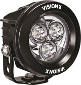 Vision X LED Cannon Series Auxiliary Lights 9912141 Lights, Canon Series, Multi-LED Driving, 3.7 in.Round, Black Housing, Clear Lens, 21 watts, Each thumbnail 1