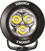 Vision X LED Cannon Series Auxiliary Lights 9912141 Lights, Canon Series, Multi-LED Driving, 3.7 in.Round, Black Housing, Clear Lens, 21 watts, Each thumbnail 2