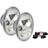 Vision X Vortex Headlights 9891224 Head Lights, 7 in. Round, LED, Clear Lens, Chrome Housing, Pair thumbnail 1