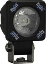 Vision X Solstice Solo LED Pod Lights 9888156 Auxiliary Light, Solo, Fog, Square, Black Anodized Housing, Clear Lens, 10 watt, Each thumbnail 1