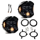 Baja Designs 18-25 Jeep Wrangler JL / 20-25 Gladiator JT DOT LP6 LED Headlight Kit - Amber thumbnail 1