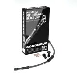 Goodridge 18-20 HD FXLR (w/o ABS) +10in Black Brake Line Kit w/Black Fittings thumbnail 1