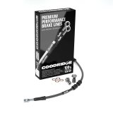 Goodridge 14-17 F HD FXDB/FXDBP (Mini Ape w/ABS) +2in Black Brake Line Kit w/SS Fittings thumbnail 1