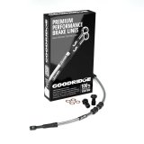 Goodridge 87-92 HD FXRT +10in Clear Brake Line Kit w/Black Fittings thumbnail 1