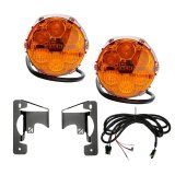 Nacho Lighting Jeep JL/JT SAE Combo Amber Plug N Play Fog Light Kit (3pc Bumper Kit) thumbnail 1