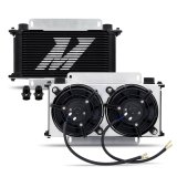 Mishimoto Universal Oil Cooler Kit - 19 Row Cooler and 2x5in Fans thumbnail 6