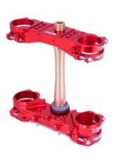 XTrig 18-21 Honda CRF 250 R/ CRF 450 R ROCS Tech Triple Clamp 22 mm. Offset M12 - Red thumbnail 1
