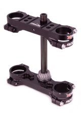 XTrig 21-23 GasGas MC 65/ Husqvarna TC 65/ KTM 65 SX ROCS Tech Clamp Offset 22 mm. - Black thumbnail 2
