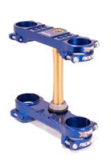 XTrig 2019 Sherco 125-500 SC / SCF/ SE / SEF ROCS Tech Triple Clamp 24 mm. Offset M12 - Blue KYB thumbnail 2