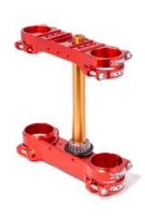 XTrig 18-19 GasGas EC/XC 200-300/ GP 250-300 ROCS Tech Triple Clamp 22.5 mm. Offset M12 - Red thumbnail 1