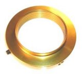Coil-Over Adjuster Nut - 2.5 in ID Spring - Aluminum - Gold Anodized - Universal - Each thumbnail 1