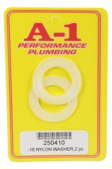 Sealing Washer - 10 AN - 1.379 in OD - 0.865 in ID - 0.07 in Thick - Nylon - Pair thumbnail 1