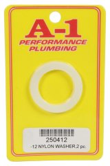 Sealing Washer - 12 AN - 1.5 in OD - 1.065 in ID - 0.07 in Thick - Nylon - Pair thumbnail 1