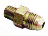 Fitting - Adapter - Straight - 4 AN Male to 1/8 in NPT Male - Steel - Cadmium - Each thumbnail 1