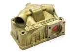 Carburetor Fuel Bowl - Secondary - Center Hung - Zinc - Gold Chromate - Holley 4150 Carburetors - Each thumbnail 1
