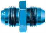 Fitting - Adapter - Straight - 3 AN Male to 3 AN Male - Aluminum - Blue Anodized - Each thumbnail 1