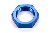 Bulkhead Fitting Nut - 12 AN - Aluminum - Blue Anodized - Each thumbnail 1