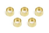 Compression Ferrule - 6 AN - Brass - PTFE Fittings - Set of 5 thumbnail 1