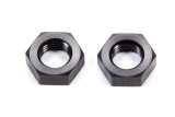 Bulkhead Fitting Nut - 4 AN - Aluminum - Black Anodized - Pair thumbnail 1